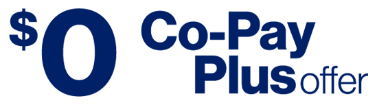 Zero Dollar Co-Pay Plus Offer Icon.