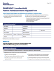 Patient reimbursement request form thumbnail.